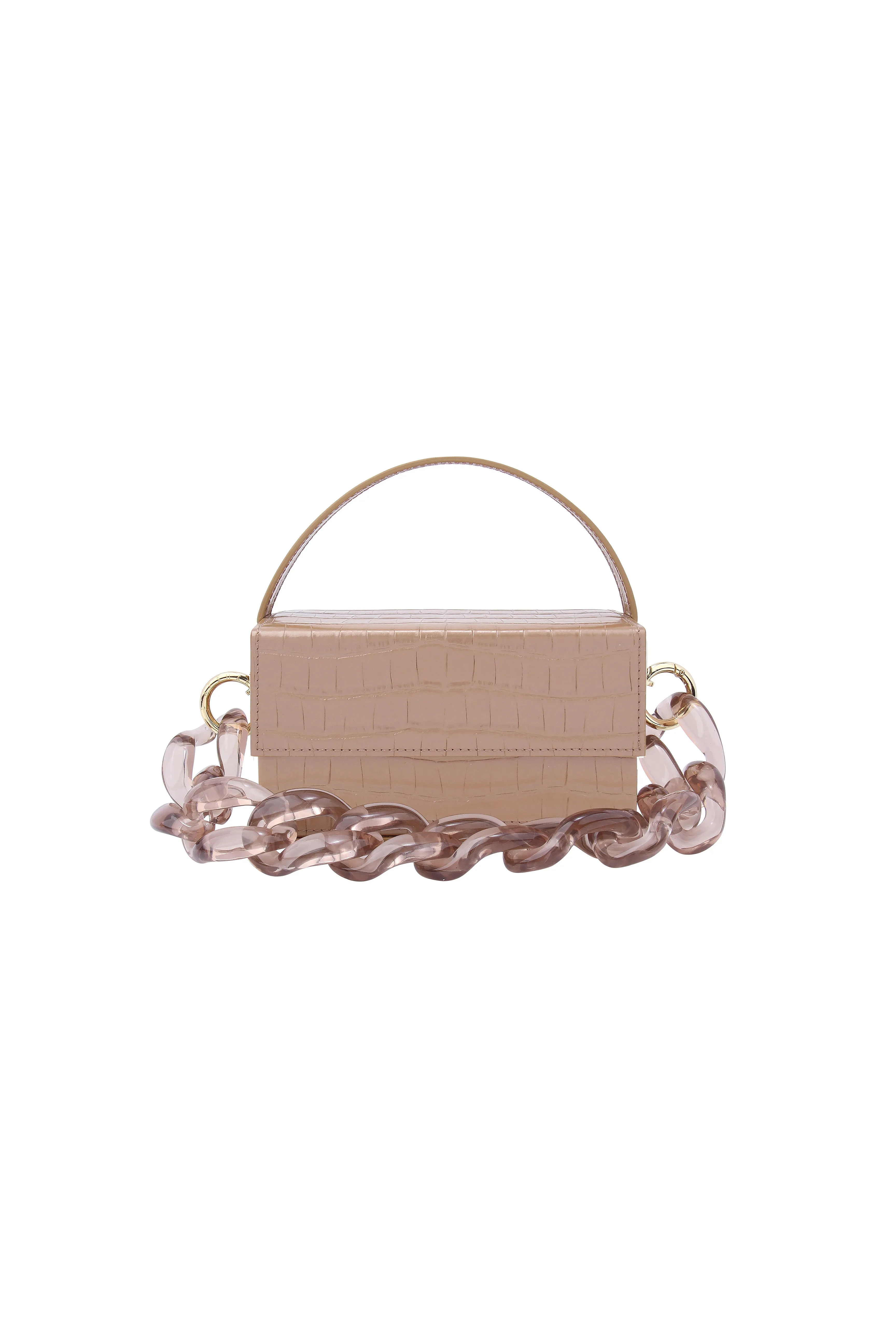 IDA Mocha croc (Medium) with Chain