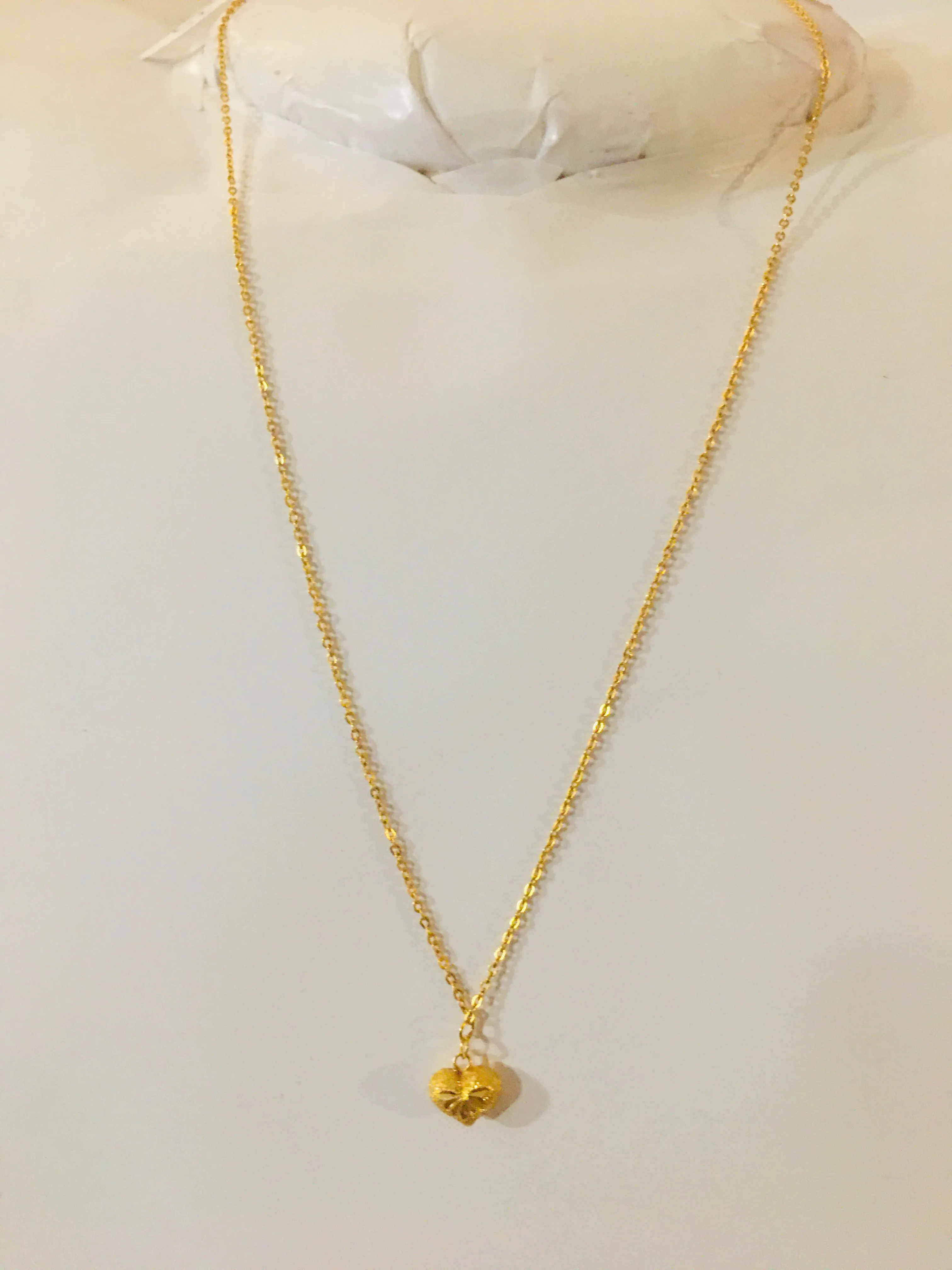 Item no. SP1025 Bangkok Solid gold 15.5” New Necklace & 2g.