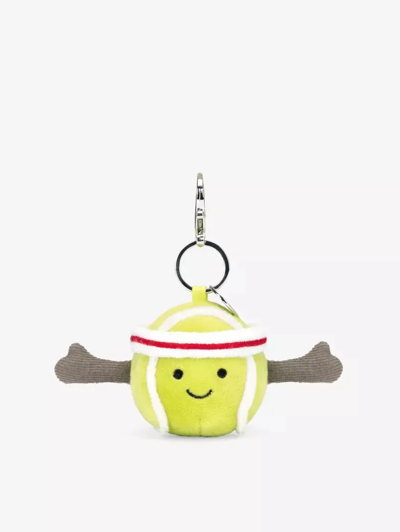 Jellycat Amuseable Sports Tennis Ball woven bag charm