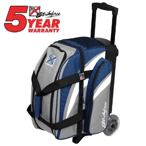 KR Strikeforce Cruiser Smooth 2 Ball Roller Grey/Navy Bowling Bag