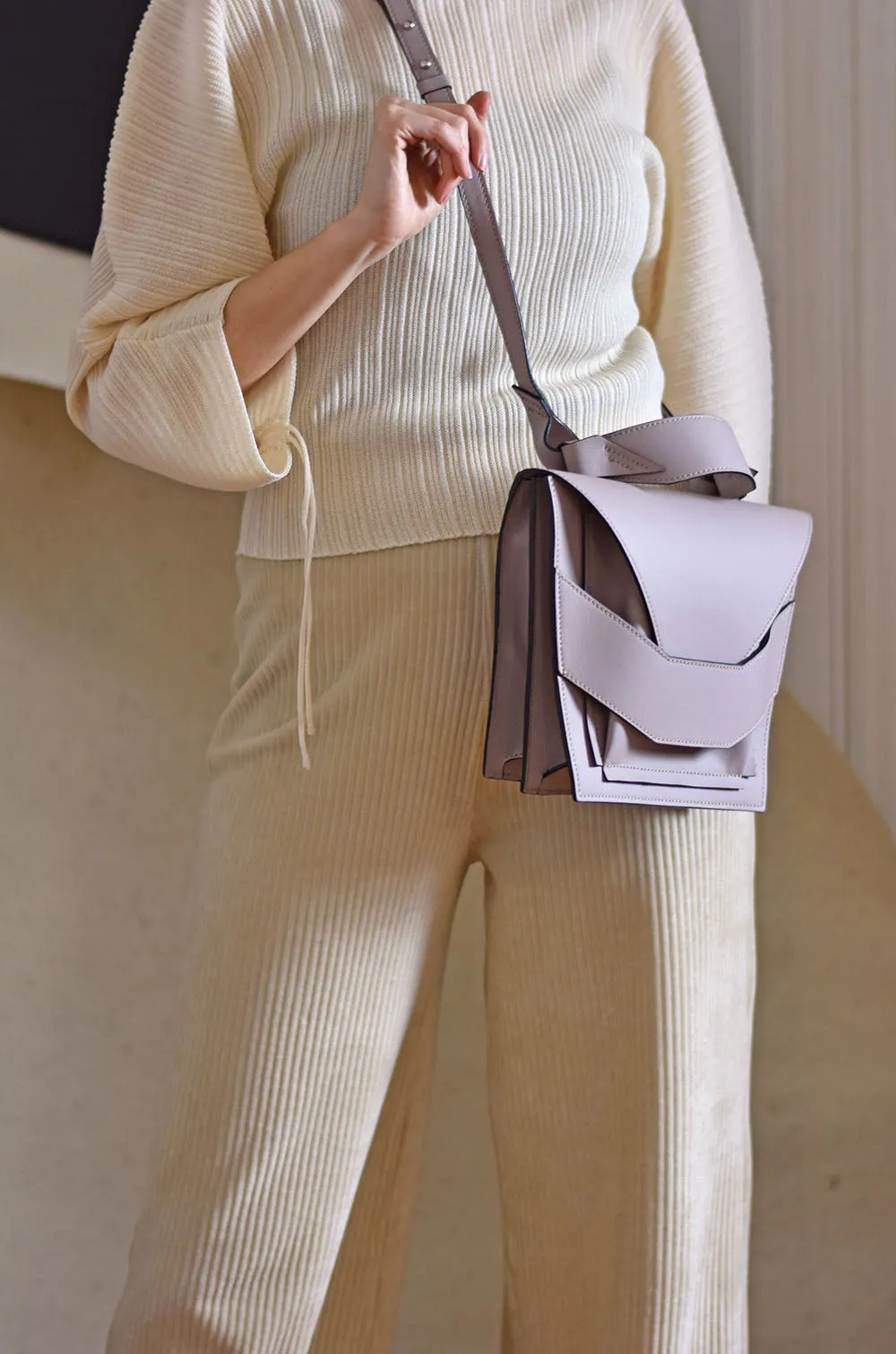 Layered Bag - Taupe Lilac