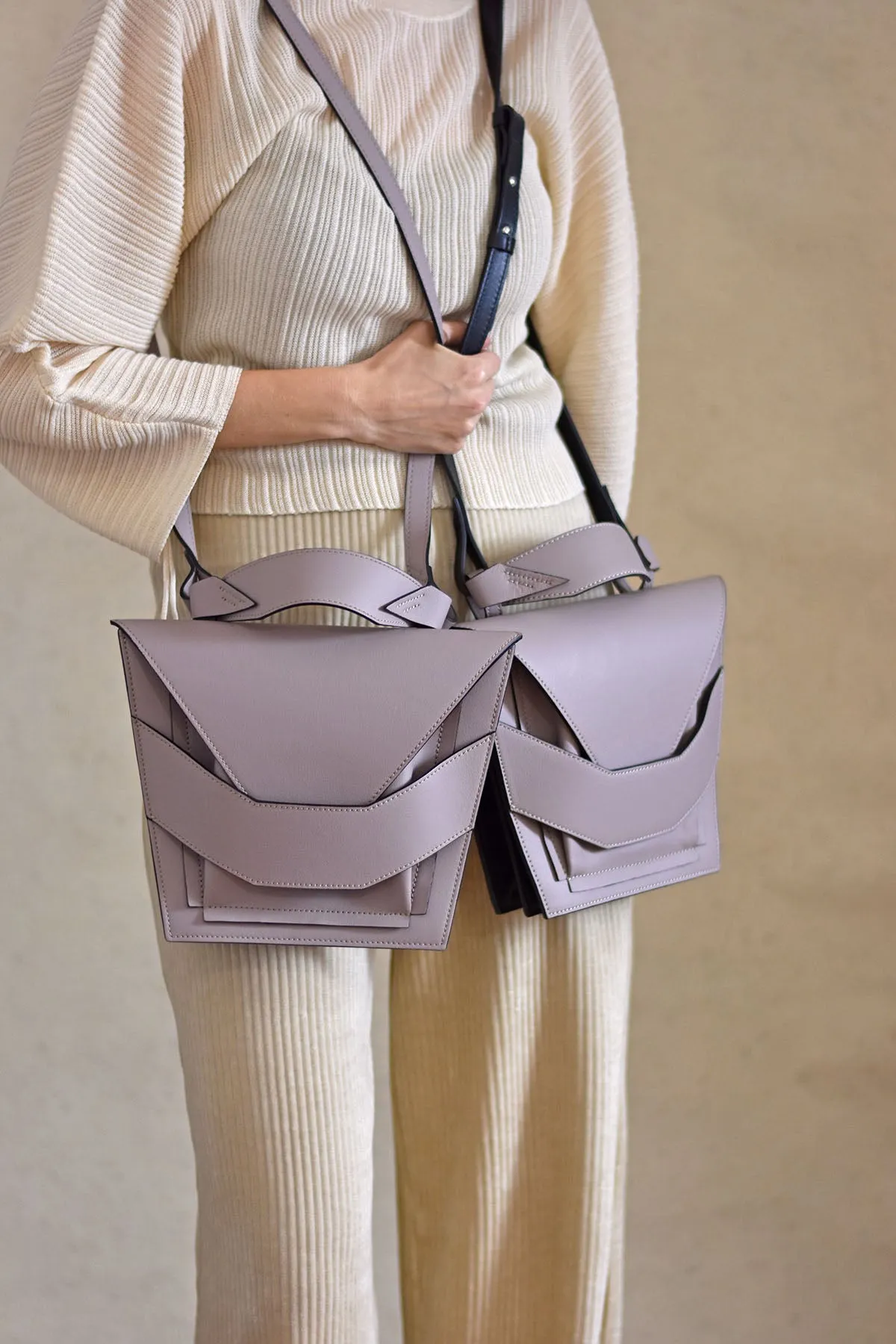 Layered Bag - Taupe Lilac