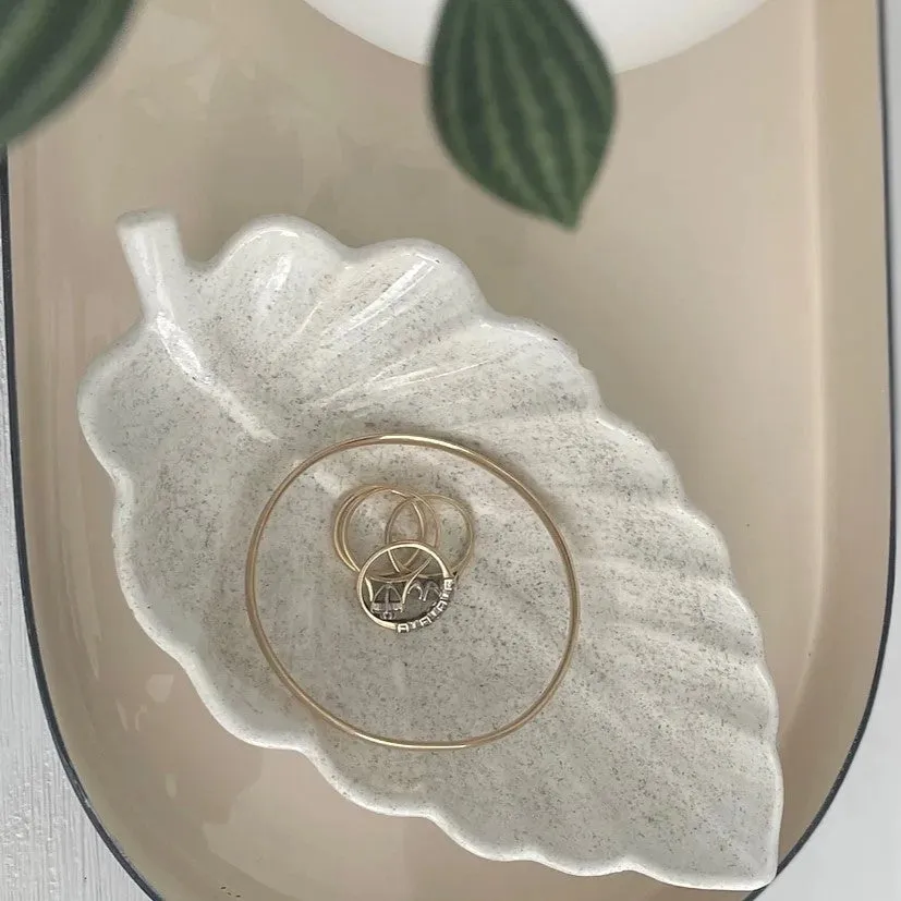 Leaf Shaped Trinket Tray