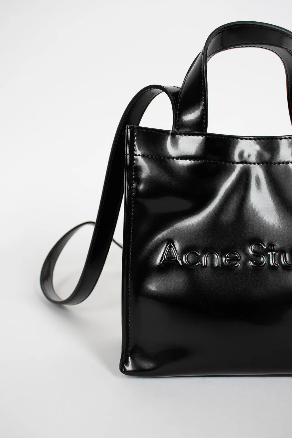 Logo Shopper Mini Tote Bag Black