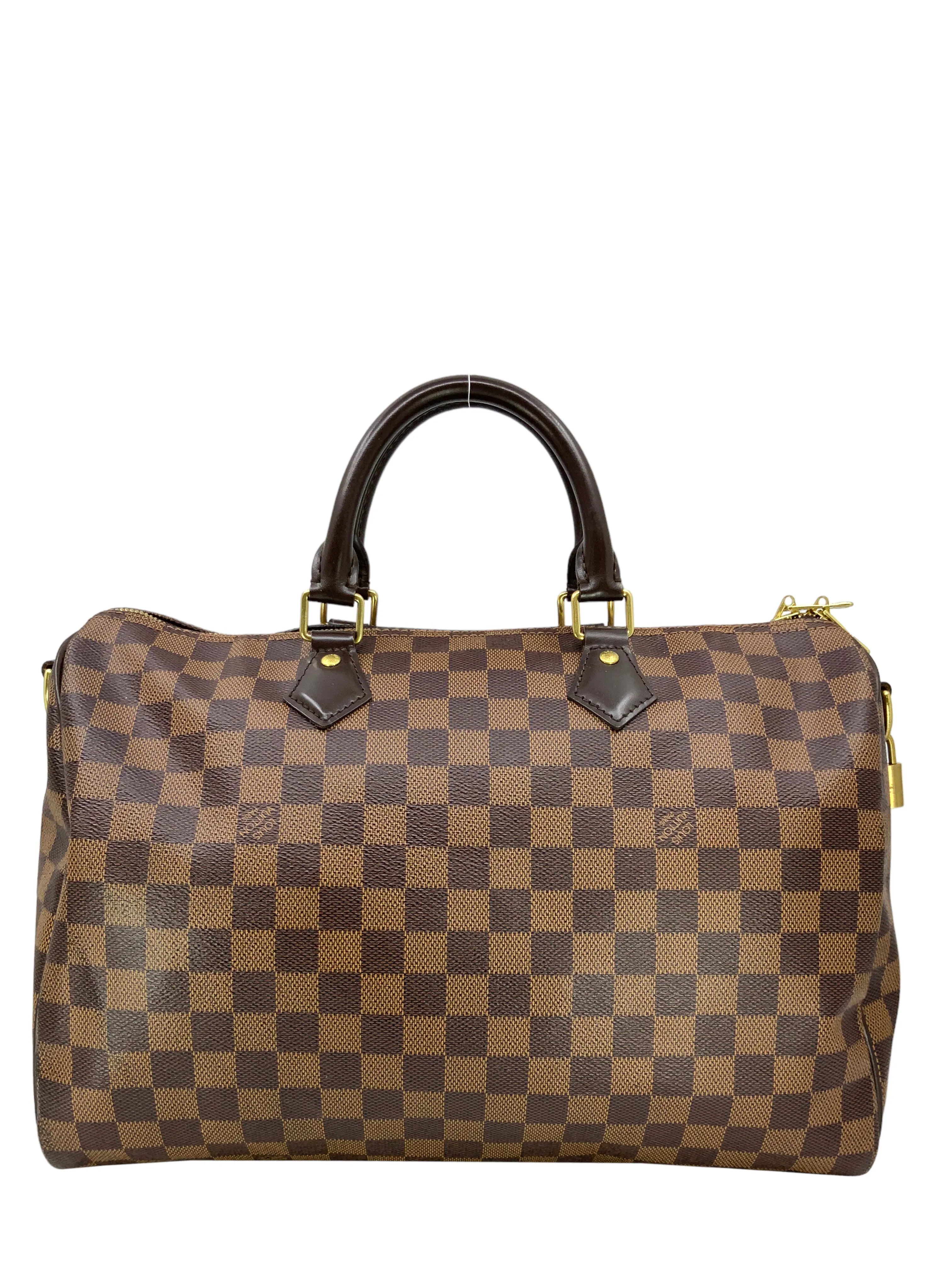 Louis Vuitton Damier Ebene Speedy Bandouliere 35 Bag