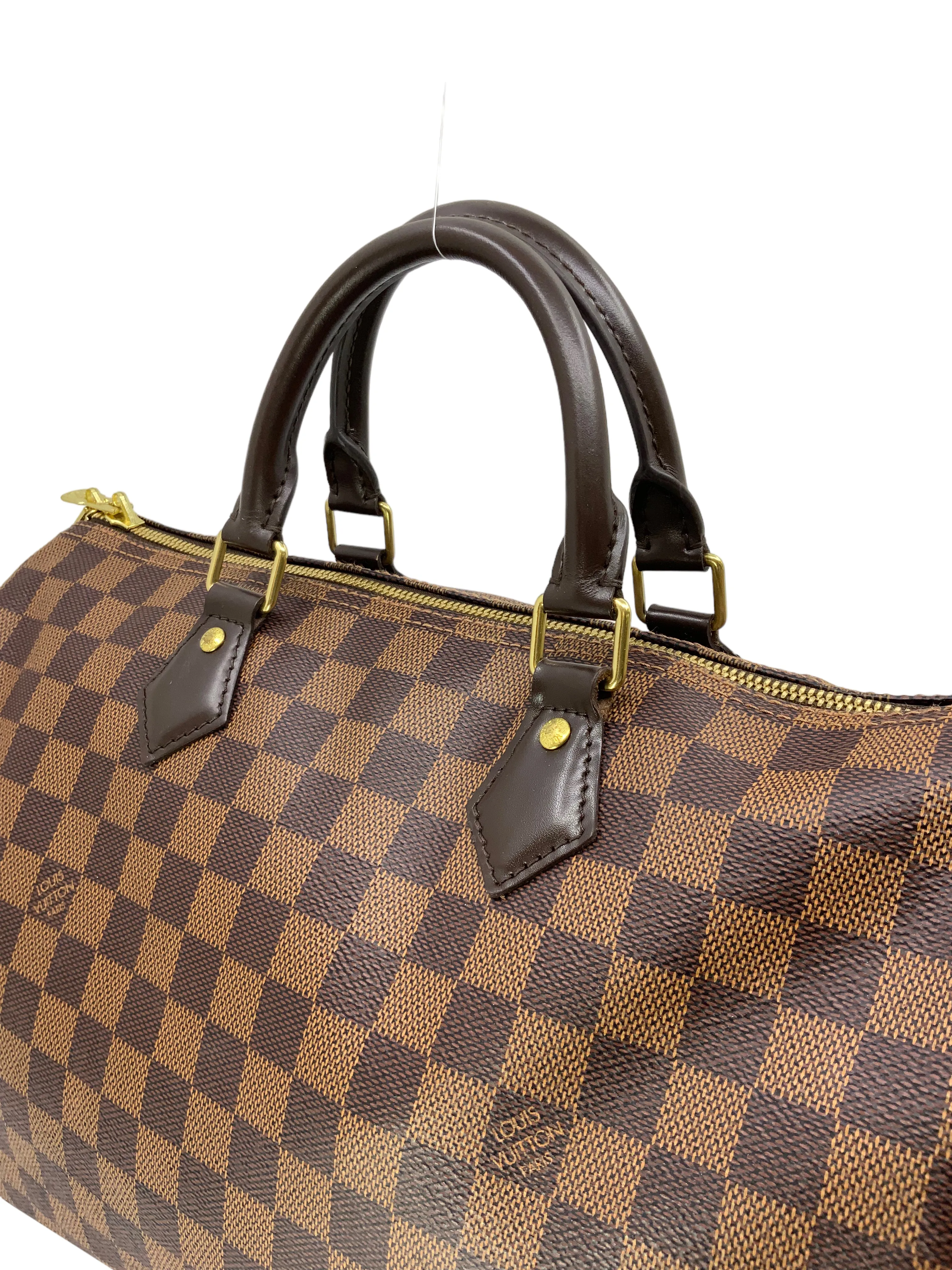 Louis Vuitton Damier Ebene Speedy Bandouliere 35 Bag