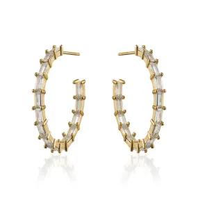 MEDIUM BAGUETTE HOOPS