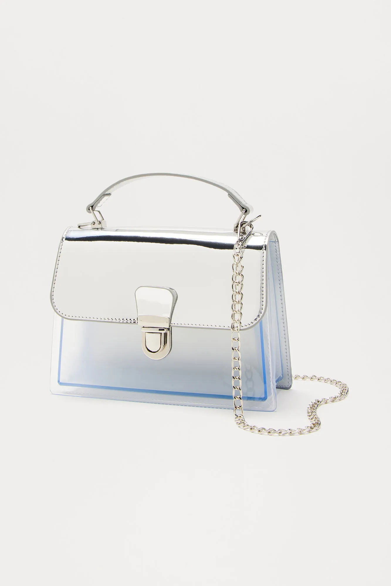 Office Edge Handbag - Clear/Silver