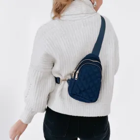 Pinelope Puffer Bum Bag - Navy