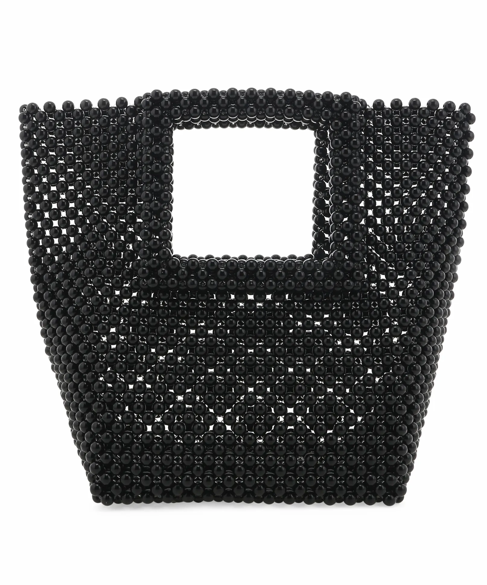 Samara Handle Bag - Black Bead