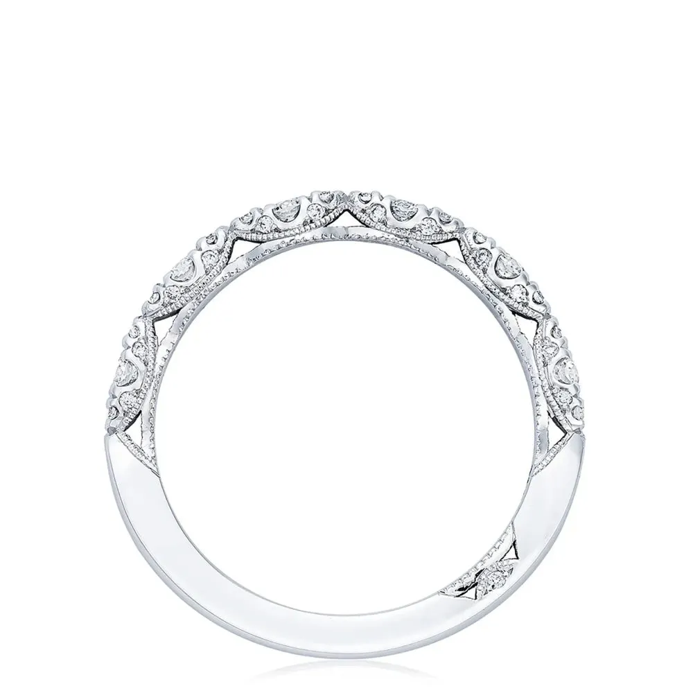 Tacori Petite Crescent, RoyalT Marquise Shape Design Detail Wedding Band