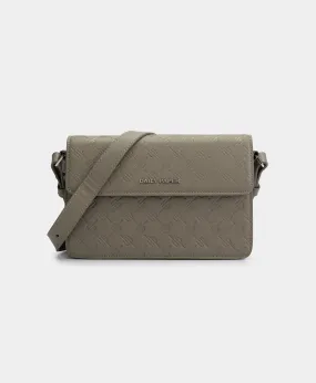 Taupe Grey Meru Monogram Bag