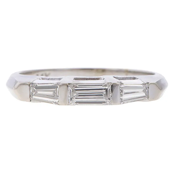 Vintage Baguette Diamond Band