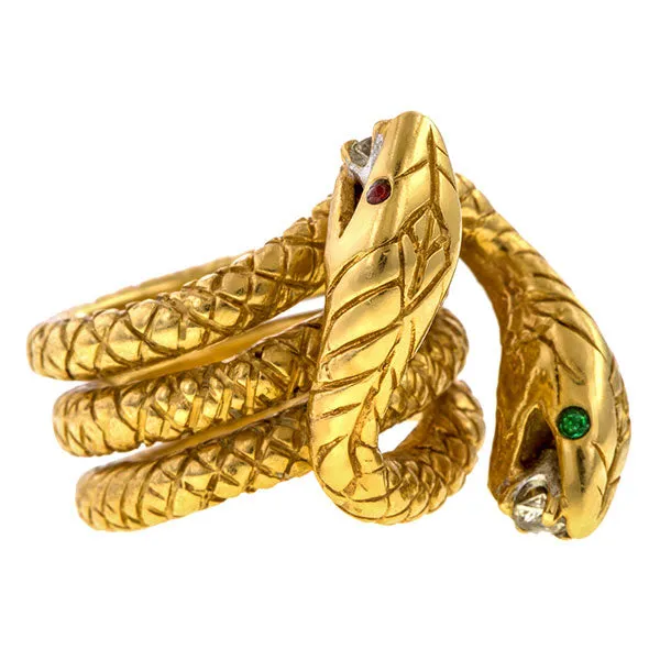 Vintage Snake Ring