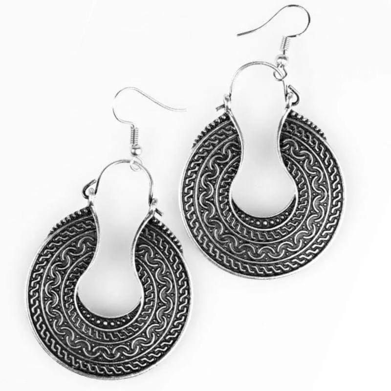 Western Horizons Silver Earrings