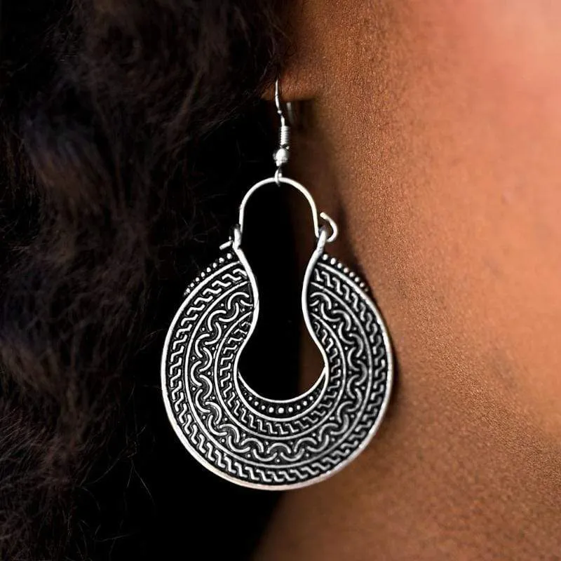 Western Horizons Silver Earrings